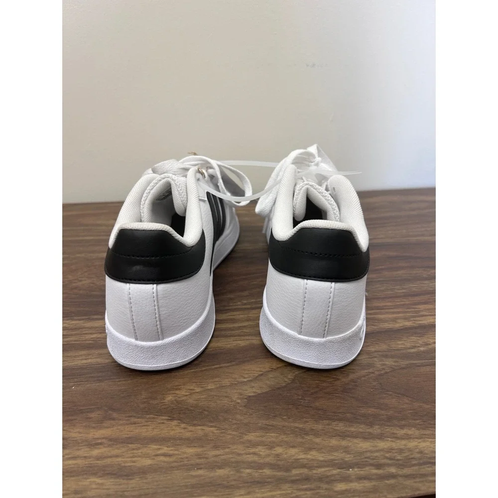 Adidas Breaknet White Black Tennis Sneakers‎ FY9506 Kids 5.5 Women 7 NEW